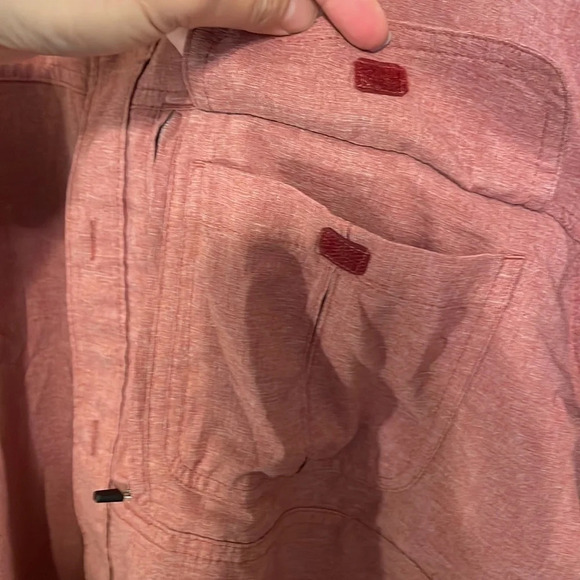 Wrangler mens size Large shirt all terrain gear short sleeve button down utility - Picture 5 of 13